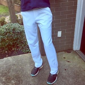 IZOD White Slim Fit Performance Golf Pants